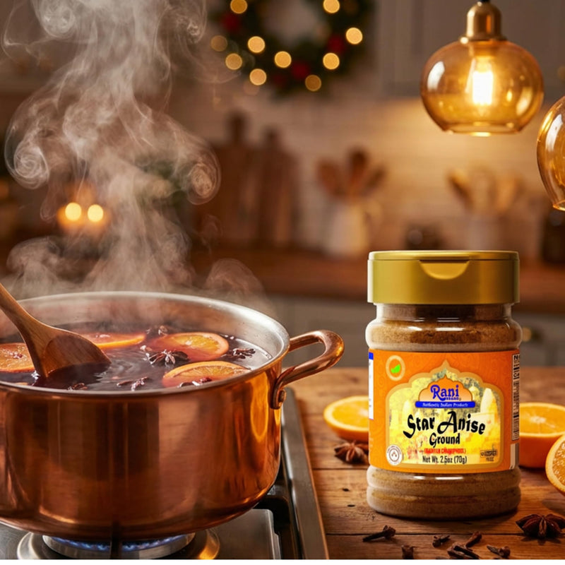 Rani Star Anise Powder (Badian Khatai) Ground Spice 2.5oz (70g) PET Jar ~ All Natural | Gluten Friendly | NON-GMO | Kosher | Vegan | Indian Origin