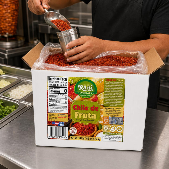 Rani Chile de Fruta (Fruity & Spicy Seasoning) 160oz (10lbs) 4.54kg Bulk Box ~ Gluten Free | NON-GMO | Kosher | Vegan | Sodium Free | Product of USA