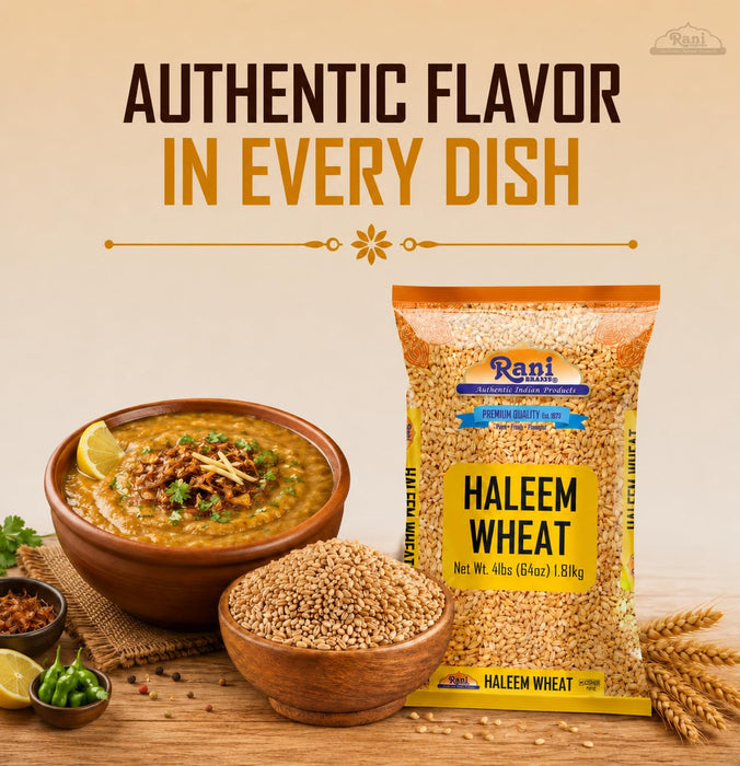 Rani Haleem Wheat 64oz (4lbs) 1.81kg Bulk ~ All Natural | Vegan | Gluten Friendly | NON-GMO | Kosher | Indian Origin