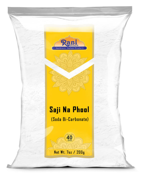 Rani Saji Na Phool (Soda Bi-Carbonate) 7oz (200g) ~ Used for cooking, NON-GMO | Indian Origin | Kosher | Gluten Friendly