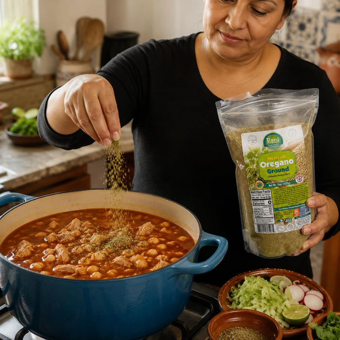 Rani Mexican Oregano Ground (Authentic Mexican Herb) 14oz (400g) ~ Gluten Free | NON-GMO | Kosher | Vegan | Sodium Free | Product of Mexico