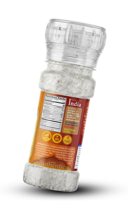 Rani Indian Sea Salt 4oz (115g) Grinder Bottle ~ Unrefined, Pure and Natural | Vegan | Gluten Friendly | NON-GMO | Kosher | Indian Origin