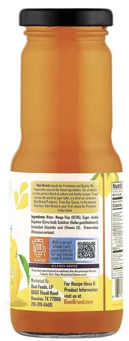 Rani Mango Juice 6.7 fl oz (200 ml) Glass Bottle, Pack of 6 ~ Indian Fruit Beverage | Vegan | Gluten Free | NON-GMO | Indian Origin