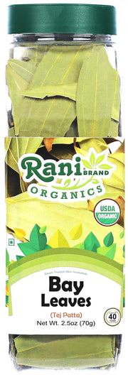 Rani Organic Bay Leaves (Tej Patta) Whole 2.5oz