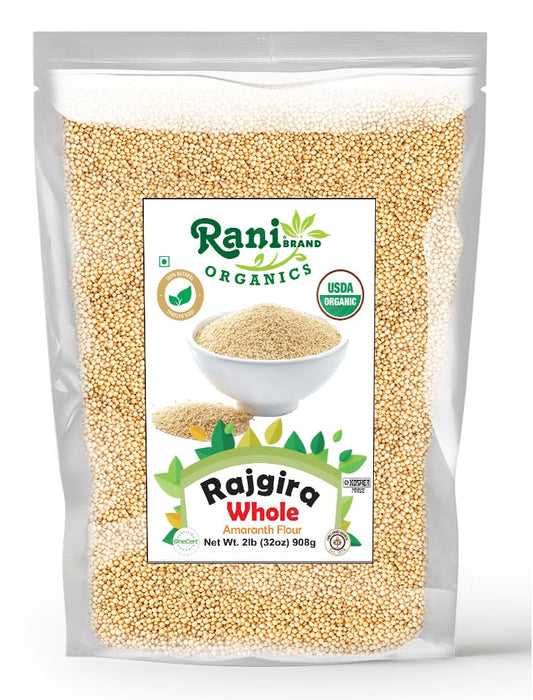 Rani Organic Rajgara Whole (Amaranth Whole) 32oz (2lbs) 908g Bulk ~ All Natural | Vegan | Gluten Friendly | NON-GMO | Kosher | Indian Origin | USDA Organic Certified