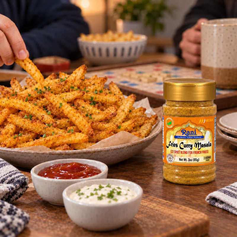 Rani French Fries Masala 3oz (85g) 21 Spice Blend, Shaker Top For Your Fries or Eggs ~ All Natural | Vegan | Gluten Friendly | NON-GMO | Kosher | Indian Origin