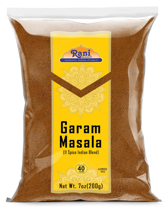 Rani Garam Masala Indian 11-Spice Blend 7oz (200g) ~ All Natural, Salt-Free | Vegan | No Colors | Gluten Friendly | NON-GMO | Kosher | Indian Origin