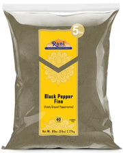 Rani Black Pepper Fine Powder 80 Mesh 80oz