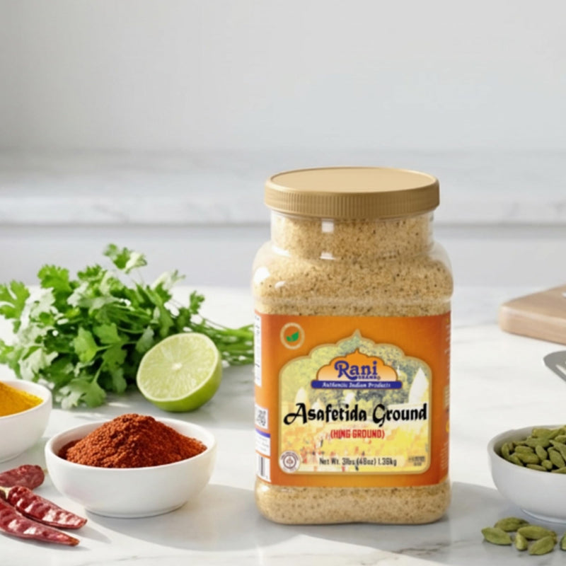 Rani Asafetida (Hing) Ground 48oz (3lbs) 1.36kg PET Jar ~ Natural | Salt Free | Vegan | NON-GMO | Best for Onion Garlic Substitute