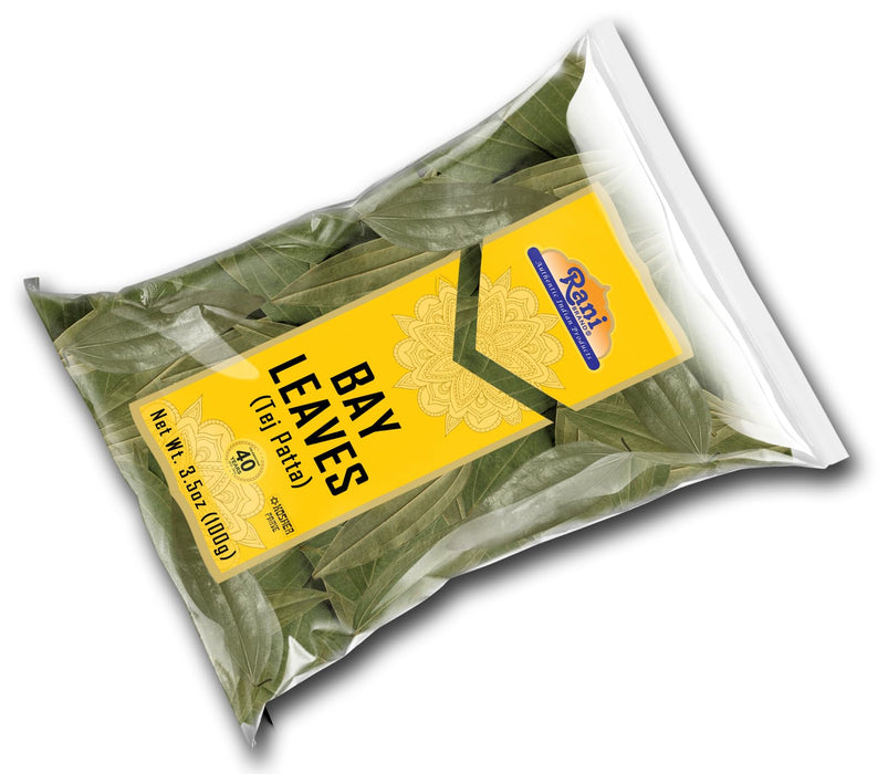 Rani Bay Leaf (Leaves) Whole Spice Hand Selected Extra Large 3.5oz (100g) ~ All Natural | Gluten Friendly | NON-GMO | Kosher | Vegan | Indian Origin (Tej Patta)