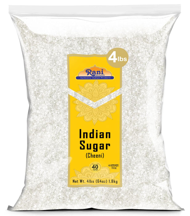 Rani Indian Sugar Khand (Khandsari) 64oz (4lbs) 1.81kg Bulk ~ All Natural | Gluten Friendly | Vegan | NON-GMO | Kosher | Indian Origin