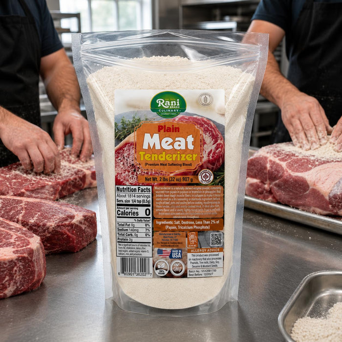 Rani Plain Meat Tenderizer (Premium Meat Softening Blend) 32oz (2lbs) 908g ~ Gluten Free | NON-GMO | Kosher | Vegan | Product of USA