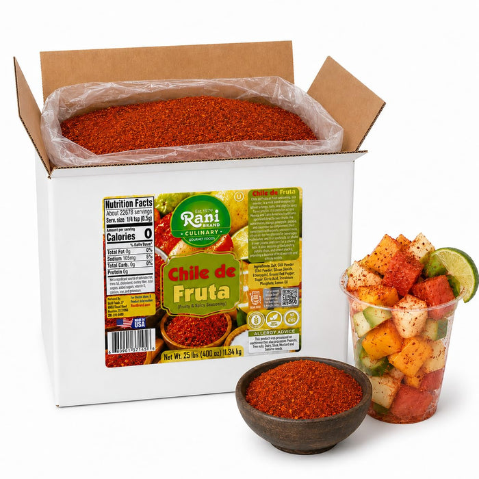Rani Chile de Fruta (Fruity & Spicy Seasoning) 400oz (25lbs) 11.34kg Bulk Box ~ Gluten Free | NON-GMO | Kosher | Vegan | Sodium Free | Product of USA