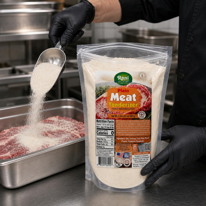 Rani Plain Meat Tenderizer (Premium Meat Softening Blend) 32oz (2lbs) 908g ~ Gluten Free | NON-GMO | Kosher | Vegan | Product of USA