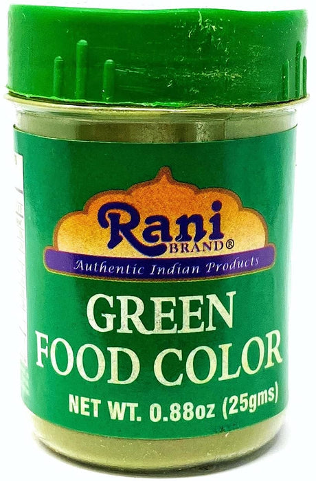 Rani Red, Orange, Green & Yellow (4pk) Food Color Indian 4x25gm (0.88oz) ~ Vegan