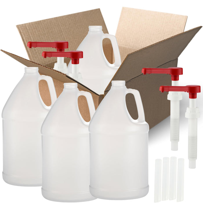 Reshipper Rani Containers | 1 Gallon HDPE Plastic Jug with Reshipper Box & Pump ...