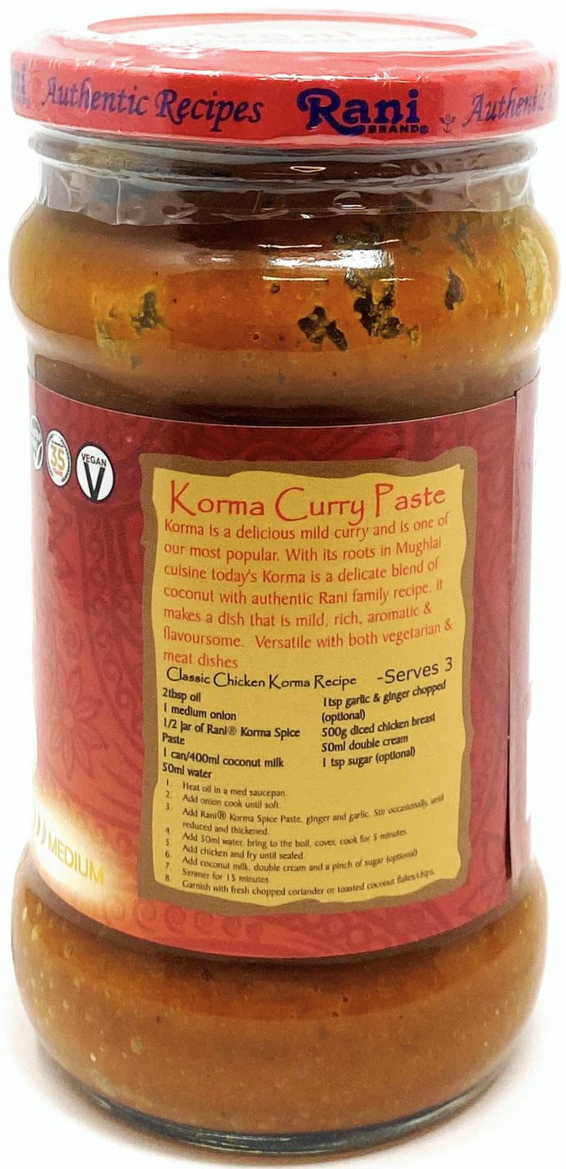 Rani Korma Curry Cooking Pastes {4 Sizes Available}