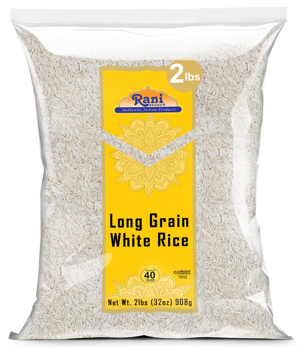 Rani Long Grain White Rice 32oz (2lbs) 908g  ~ All Natural | Gluten Friendly | Vegan | Non-GMO | Kosher | Product of USA