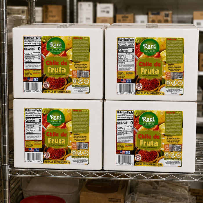 Rani Chile de Fruta (Fruity & Spicy Seasoning) 400oz (25lbs) 11.34kg Bulk Box ~ Gluten Free | NON-GMO | Kosher | Vegan | Sodium Free | Product of USA