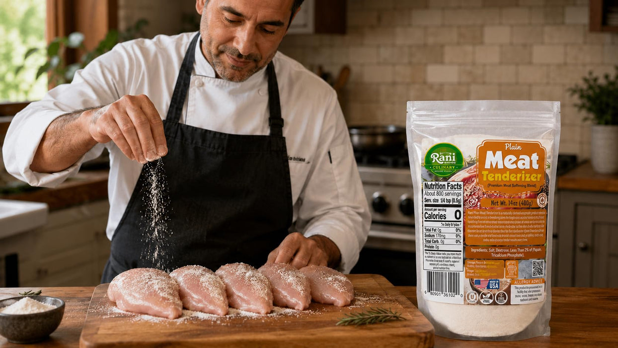 Rani Plain Meat Tenderizer (Premium Meat Softening Blend) 14oz (400g) ~ Gluten Free | NON-GMO | Kosher | Vegan | Product of USA