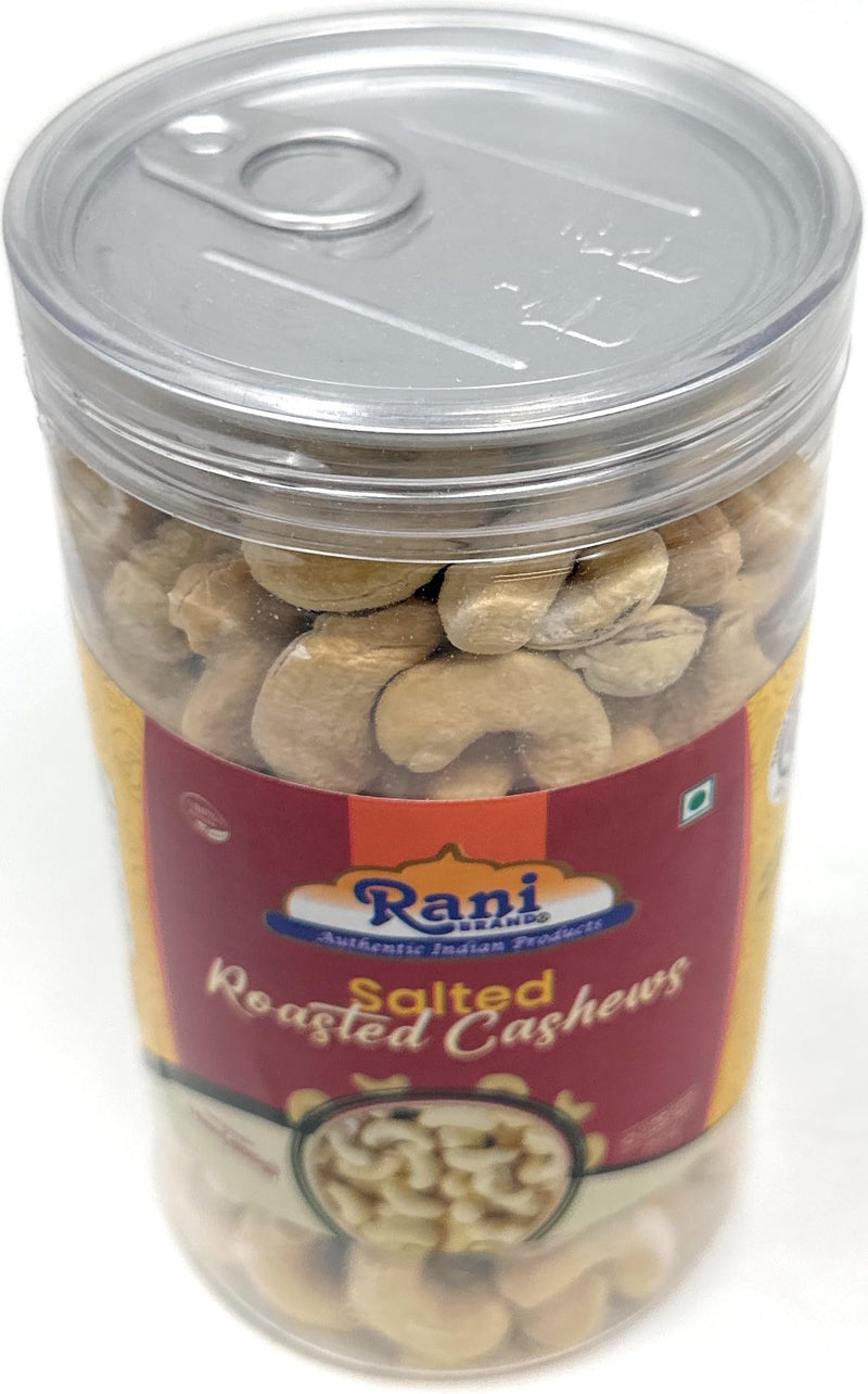 Rani Salted Roasted Cashews 14oz (400g) PET Jar, Pack of 6, Non-Fried, Oil Free ~ All Natural | Vegan | Gluten Friendly | NON-GMO | Kosher | Air Roasted, Crunchy & Flavorful