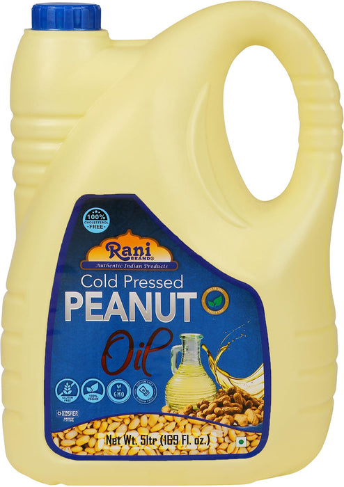 Rani Peanut Oil 169 Ounce (5 Liter) Cold Pressed | 100% Natural | NON-GMO | Kosher | Vegan | Gluten Free