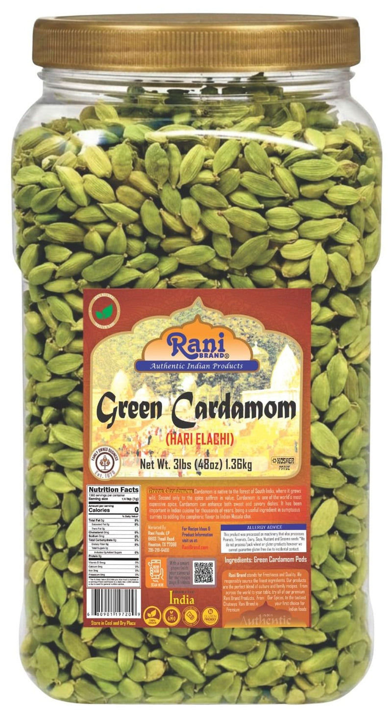 Rani Green Cardamom Pods Spice (Hari Elachi) 48oz