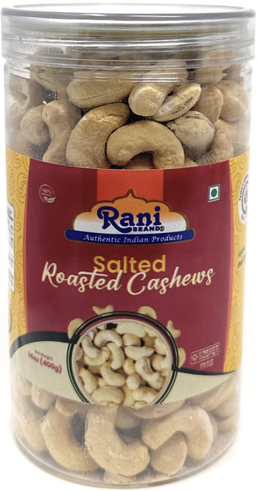 Rani Roasted Cashews Variety Pack (Salted, Black Pepper, Peri Peri) 14oz (400g) Pack of 3, PET Jar, Non-Fried, Oil Free ~ All Natural | Vegan | Gluten Friendly | NON-GMO | Kosher | Air Roasted