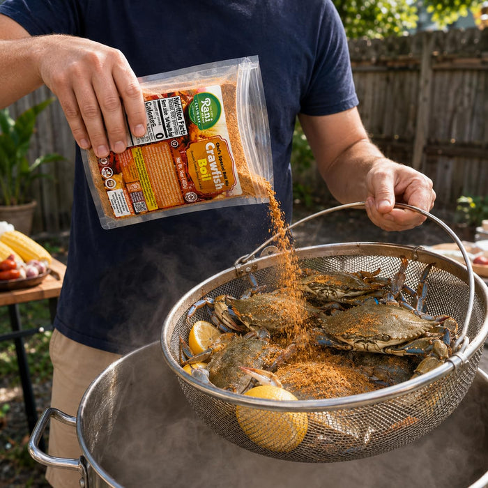 Rani Crawfish Boil (Extra Hot Crawfish, Shrimp & Crab Boil) 14oz (400g) ~ Gluten Free | NON-GMO | Kosher | Vegan | Product of USA