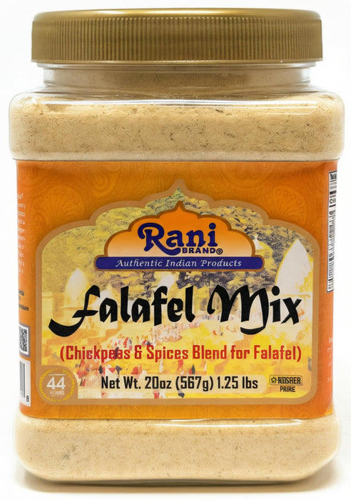 Rani Falafel Mix (Chickpeas & Spices Blend for Falafel) 20oz (1.25lbs) 567g PET Jar ~ Gluten Friendly | NON-GMO | Kosher | Product of USA
