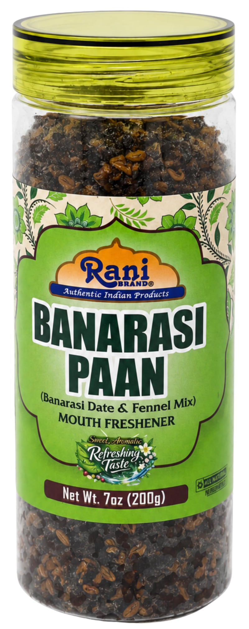 Rani Banarasi Mix (Banarasi Date & Fennel Mix) 7oz (200g) PET Jar ~ Indian Tasty Treats | Vegan | Gluten Friendly | NON-GMO | Indian Origin
