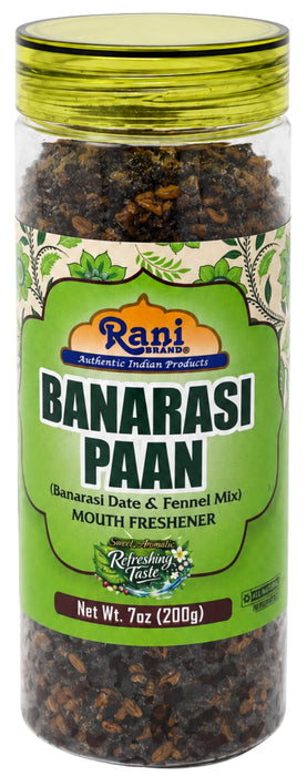 Rani Banarasi Mix (Banarasi Date & Fennel Mix) 7oz (200g) PET Jar ~ Indian Tasty Treats | Vegan | Gluten Friendly | NON-GMO | Indian Origin