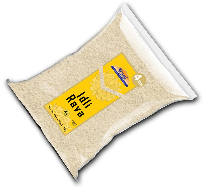 Rani Idly Rava (Parboiled Cream of Rice) 4lbs (64oz) 4 Pound ~ All Natural | Vegan | Gluten Friendly | NON-GMO | Indian Origin