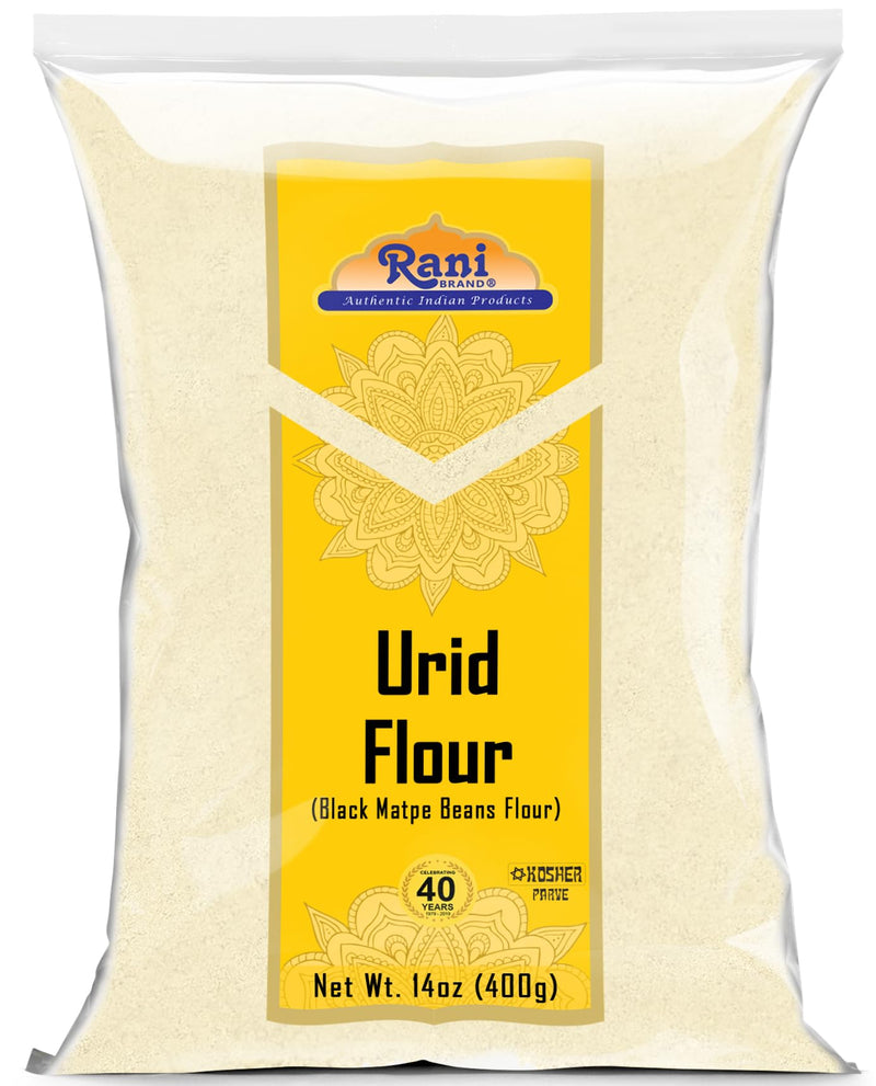 Rani Urid/Urad Flour (Black Matpe Beans Flour) 14oz (400g) ~ All Natural | Vegan | Gluten Friendly | NON-GMO | Kosher | Indian Origin
