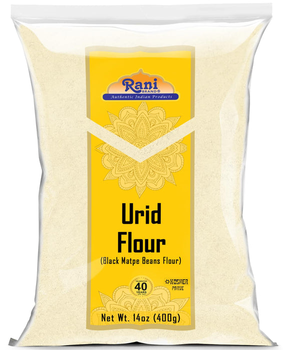 Rani Urid/Urad Flour (Black Matpe Beans Flour) 14oz (400g) ~ All Natural | Vegan | Gluten Friendly | NON-GMO | Kosher | Indian Origin