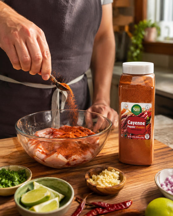 Rani Cayenne Pepper Powder (Hot & Spicy Seasoning) 18.18oz (1.18lbs) 535g PET Jar ~ All Natural | Gluten Free | NON-GMO | Kosher | Vegan | Product of India