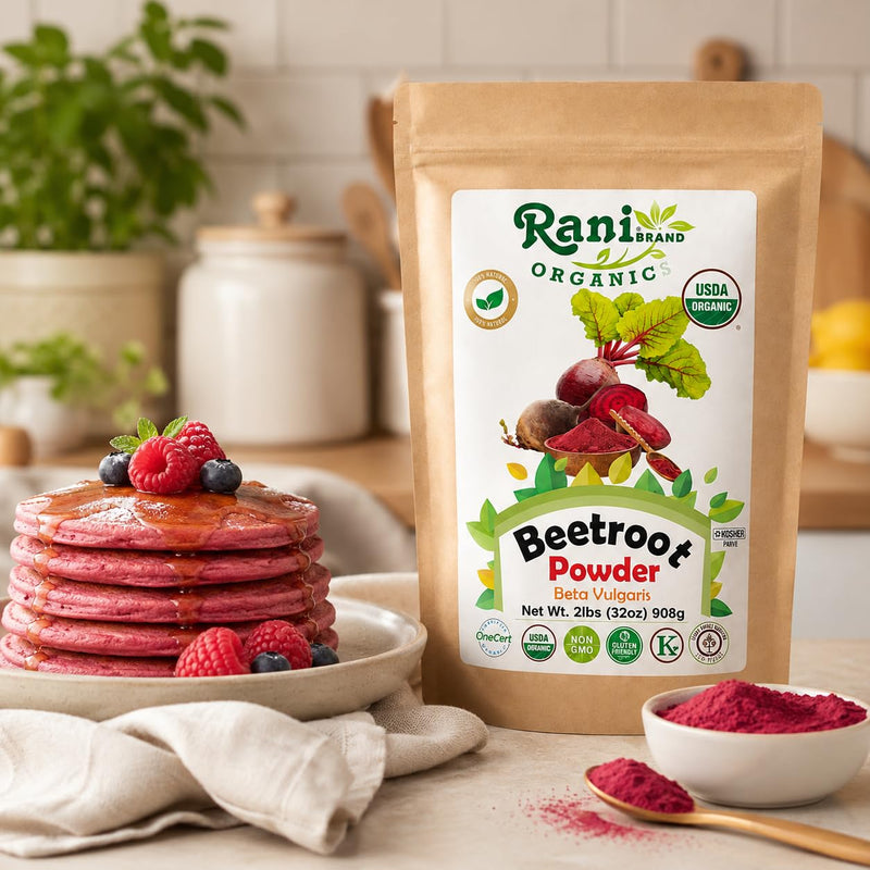 Rani Organic Beetroot Powder (Beta Vulgaris) 32oz (2lbs) 908g ~ All Natural | Vegan | Gluten Friendly | Non-GMO | Indian Origin | USDA Certified Organic