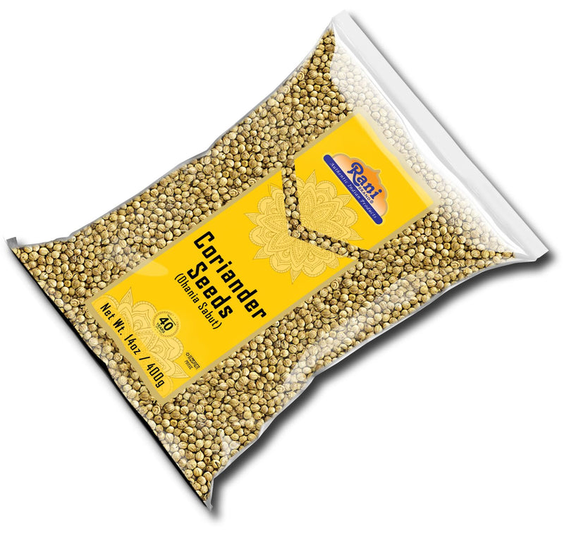 Rani Coriander (Dhania) Seeds Whole, Indian Spice 14oz (400g) ~ All Natural ~ Gluten Friendly | NON-GMO | Kosher | Vegan | Indian Origin