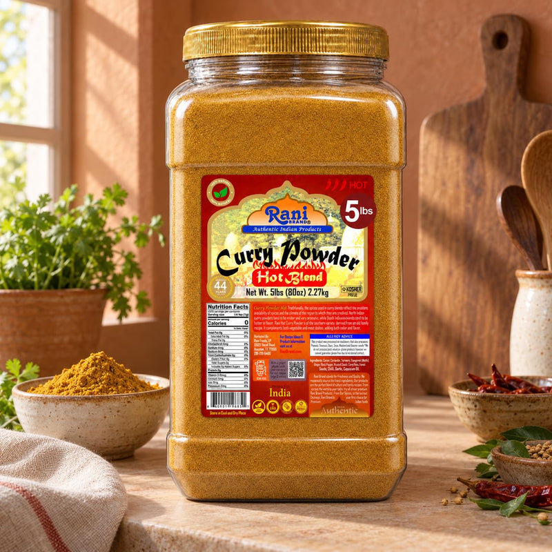 Rani Curry Powder Hot Natural 11-Spice Blend 5lbs (80oz) Bulk ~ Salt Free | Vegan | Gluten Friendly | NON-GMO