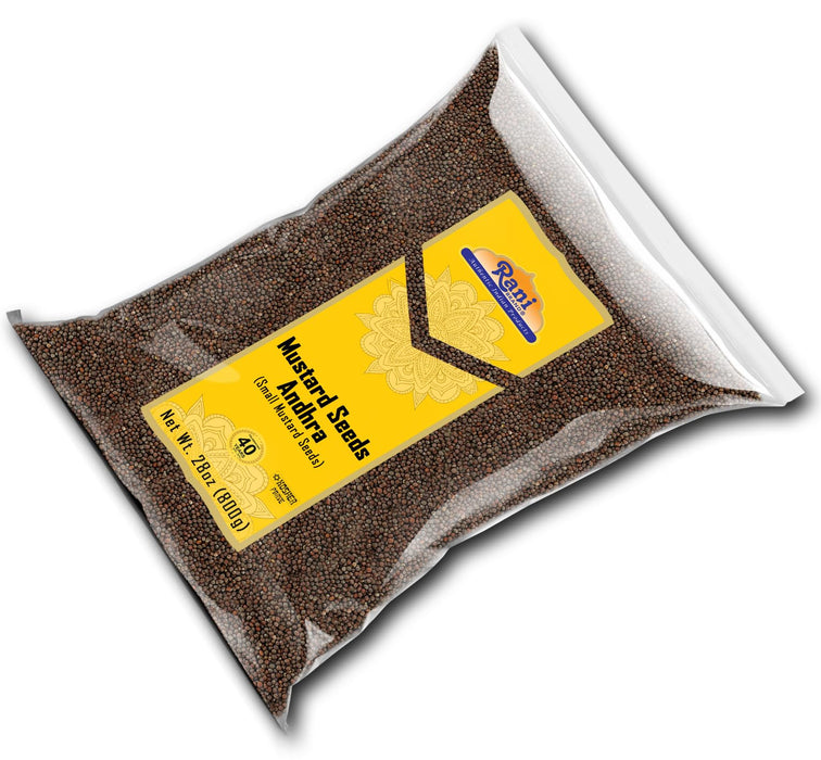 Rani Andra Mustard Seeds (Rai) Whole Spice (Rai Sarson) 28oz (800g) ~ All Natural | Gluten Friendly | NON-GMO | Kosher | Vegan | Indian Origin