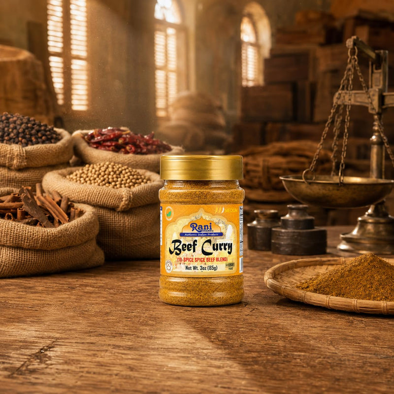 Rani Beef Curry Masala Natural 10-Spice Blend 3oz (85g) PET Jar ~ Salt Free | Vegan | Gluten Friendly | NON-GMO | No Colors | Indian Origin