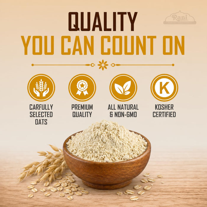 Rani Oat Flour 32oz (2lbs) 908g ~ All Natural | Gluten Free | NON-GMO | Kosher | Vegan | Product of USA