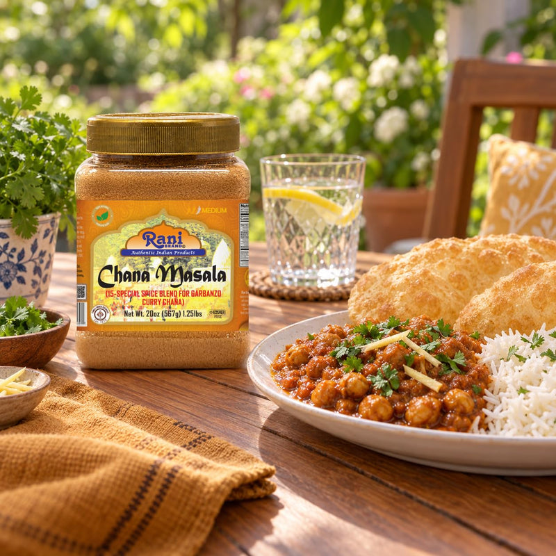 Rani Chana Masala (Garbanzo Curry 15-Spice Blend) 20oz (1.25lbs) 567g PET Jar ~ All Natural | Vegan | No Colors | Gluten Friendly | NON-GMO | Kosher | Indian Origin