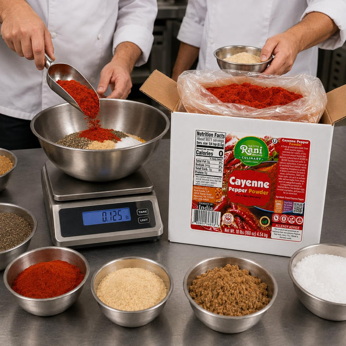 Rani Cayenne Pepper Powder (Hot & Spicy Seasoning) 160oz (10lbs) 4.54kg Bulk Box ~ All Natural | Gluten Free | NON-GMO | Kosher | Vegan | Product of India
