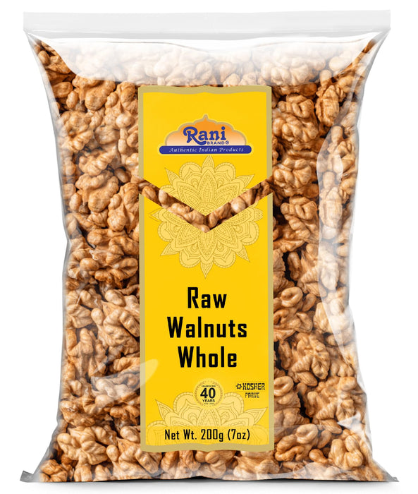 Rani Raw Walnuts, Whole 7oz (200g) ~ All Natural | Vegan | Kosher | Gluten Friendly | Fresh Product of USA