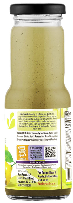 Rani Masala Lemonade 6.7 fl oz (200 ml) Glass Bottle, Pack of 6 ~ Indian Fruit Beverage | Vegan | Gluten Free | NON-GMO | Indian Origin