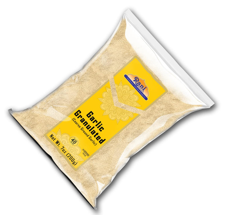 Rani Granulated Garlic (Coarse Ground Garlic) 7oz (200g) ~ All Natural | Gluten Friendly | Vegan | NON-GMO | Kosher | No Salt or fillers | Indian Origin
