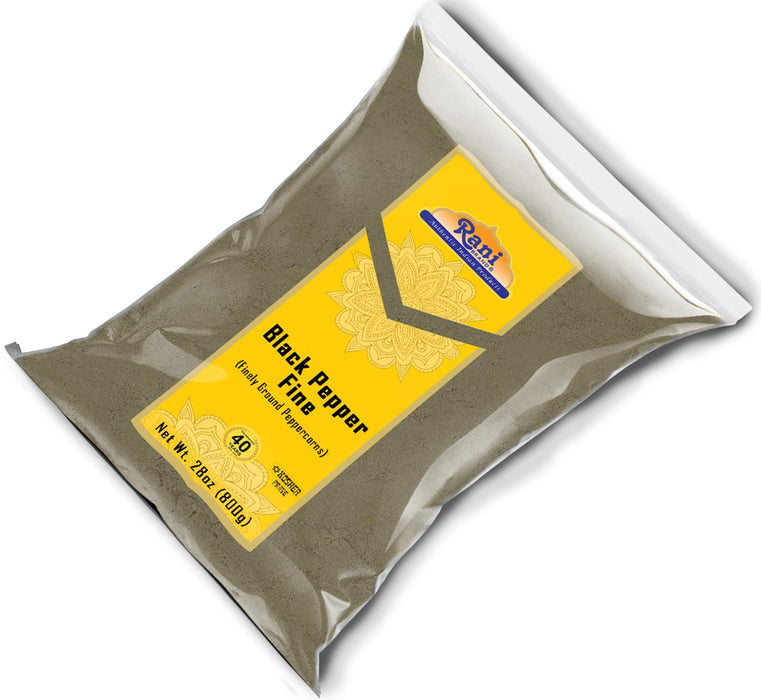 Rani Black Pepper Fine Powder 80 Mesh, 28oz (1.75lbs) 800g ~ All Natural | Vegan | Gluten Friendly | NON-GMO | Kosher