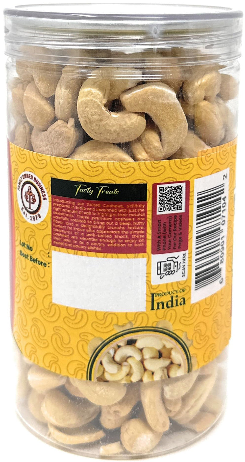 Rani Salted Roasted Cashews 14oz (400g) PET Jar, Pack of 6, Non-Fried, Oil Free ~ All Natural | Vegan | Gluten Friendly | NON-GMO | Kosher | Air Roasted, Crunchy & Flavorful