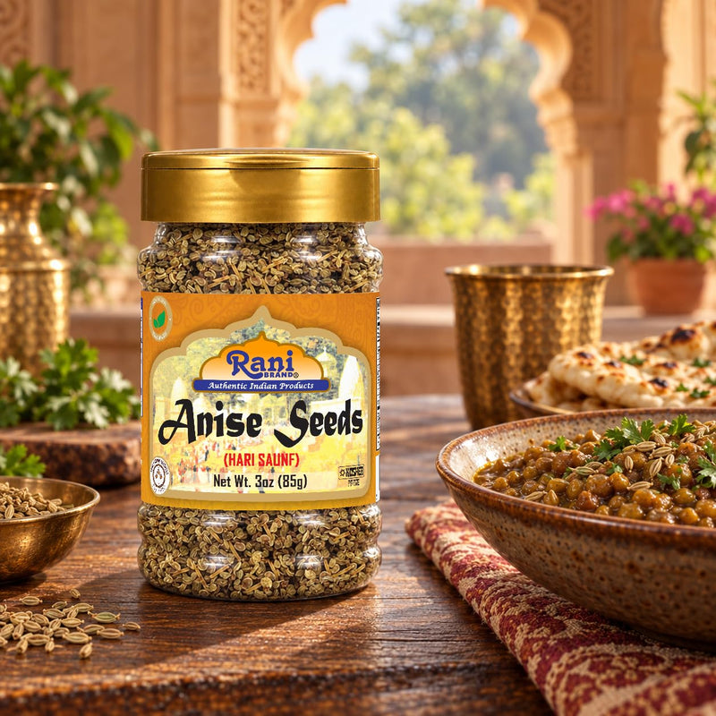 Rani Anise Seeds 3oz (85g) PET Jar ~ All Natural | Gluten Friendly | NON-GMO | Vegan | Indian Origin